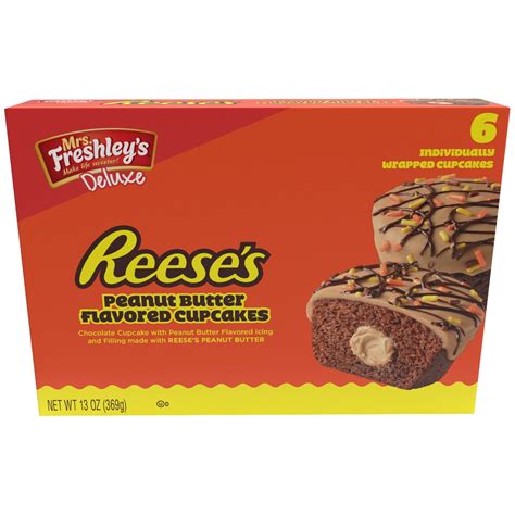 Mrs freshley's - Jul 2, 2020 · The three new Mrs. Freshley’s offerings are Deluxe Hershey’s Triple Chocolate Cakes, Deluxe Reese’s Peanut Butter Flavored Cupcakes and Deluxe Mini Brownies. Basically, all three flavors transform some of the most popular treats into a convenient, on the go snack option. The Deluxe Hershey’s Triple Chocolate Cakes are crème-filled cakes. 